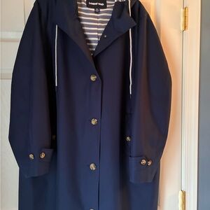 Lands' End Women's Navy Coat, 2X